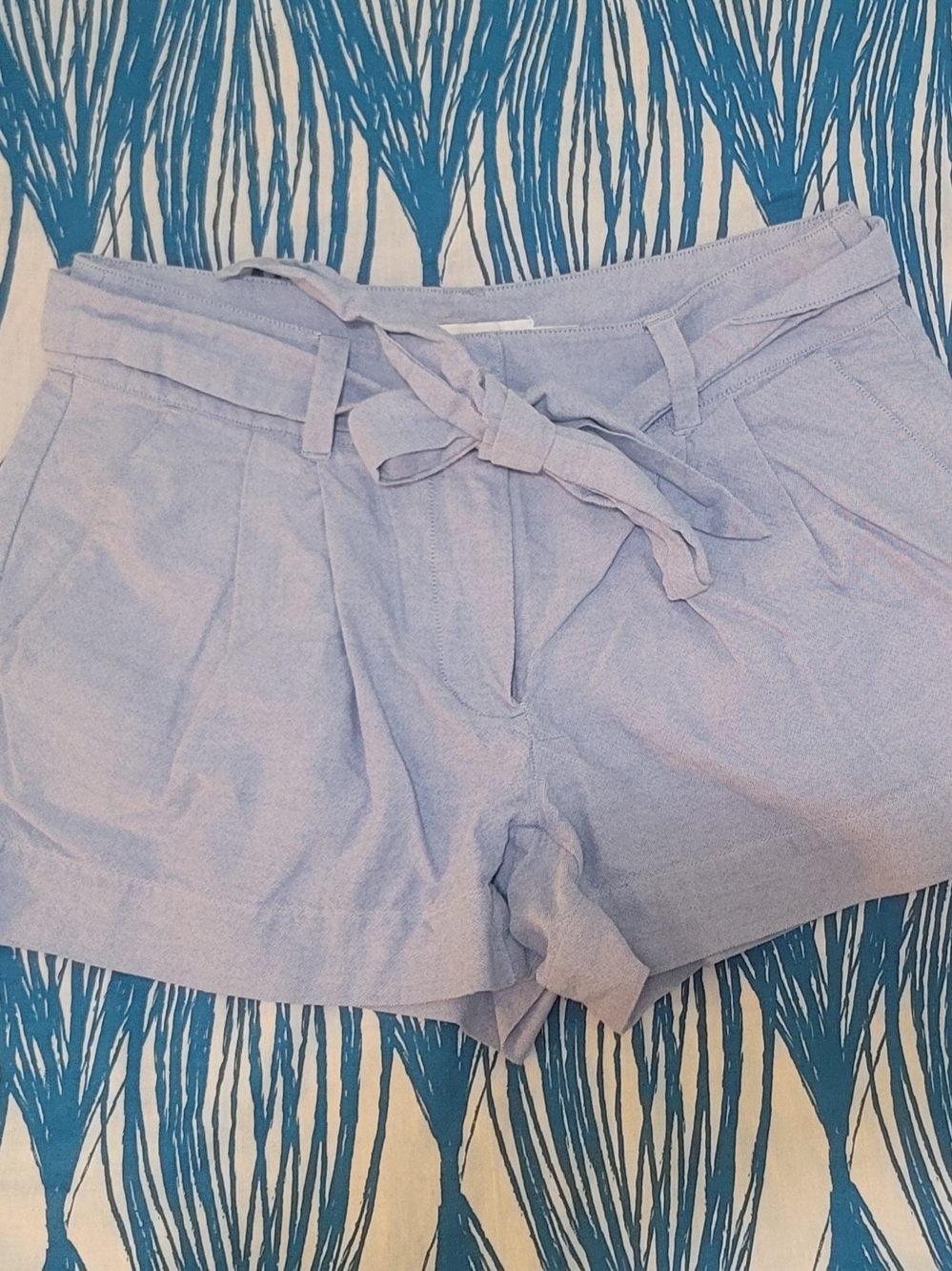 Vineyard Vines Blue Tie-Belt Shorts